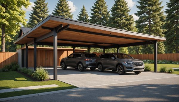 Un carport en bois pour un abri stylé et contemporain